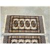 Image 6 : 3 Kamar 100% Virgin Worsted Wool area rugs / entry rugs - smaller approx: 24x48"