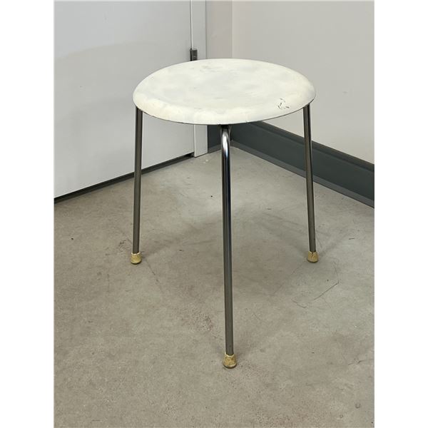 Danish Fritz Hansen Arne Jacobsen Dot Stool (see all photos) - Seat 13" & 17.5"T