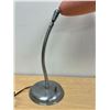 Image 4 : Vintage Pink Fiberglass Shade Chrome Gooseneck Table Lamp - Works 22.5" - see all photos