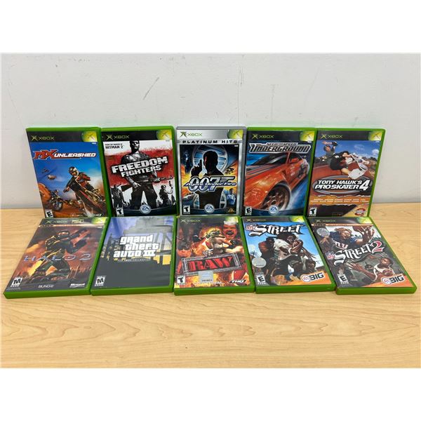 10 Microsoft XBOX Games - all with CD and booklet - see all photos