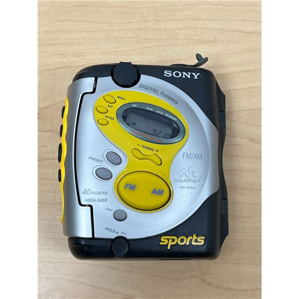 Sony Sports AM/FM Cassette Walkman WM-FS421