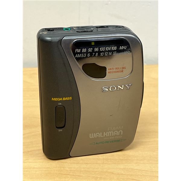 Sony AM/FM Cassette Walkman WM-FX323 as pictured, not tested