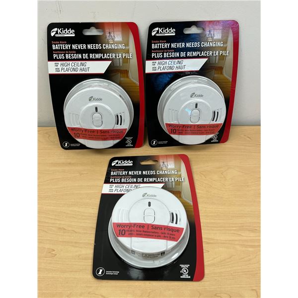 3 New Kidde Smoke Alarms - see all photos for details
