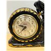 Image 3 : Vintage Wedgeport Fine China Hand Painted Horse w/ Snider 8-day Clock (not working)