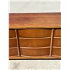 Image 3 : Mid Century Compact 9 Drawer Dresser - shows use/wear, see all photos 58 x 17.75 & 30"T