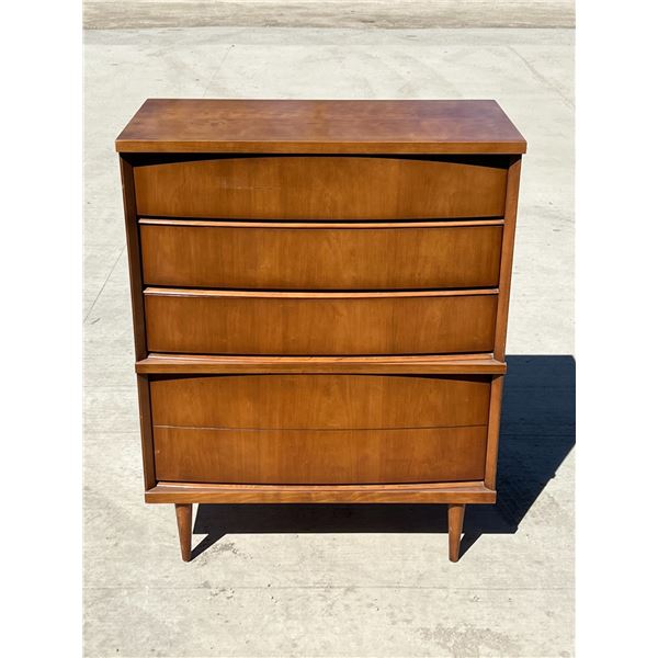 Mid Century 4 Drawer Dresser - shows use/wear, see all photos 34.25 x 17.75 & 43.25"T