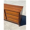 Image 3 : Mid Century 9 Drawer Dresser - shows use/wear, see all photos 72 x 18 & 30"T