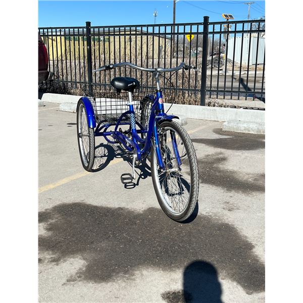Schwinn Adult Tricycle with Rear Basket - Single Speed 26" wheels, nice overall, see photos