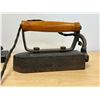 Image 4 : Large Antique Tailors Electric Metal Iron with Base - warms up when plugged in quickly