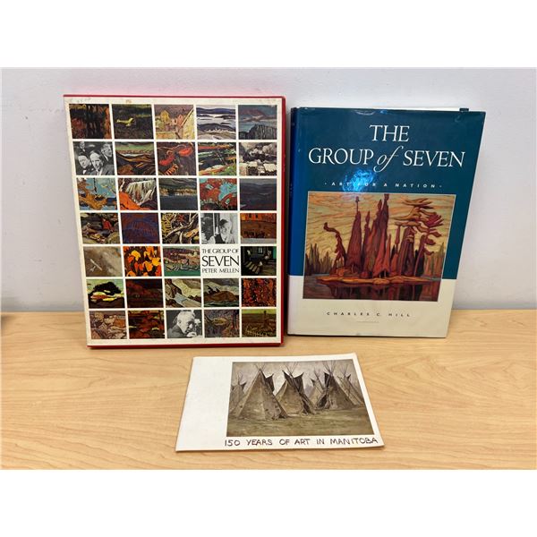 The Group of Seven Books & 150 Years of Art In Manitoba Wag Catalogue as pictured