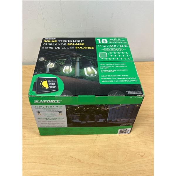 New Sunforce Solar String Light set - see all photos for details