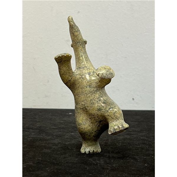 Unusual Polar Bear Stone Carving as pictured - Fun Piece - 5.25" see photos