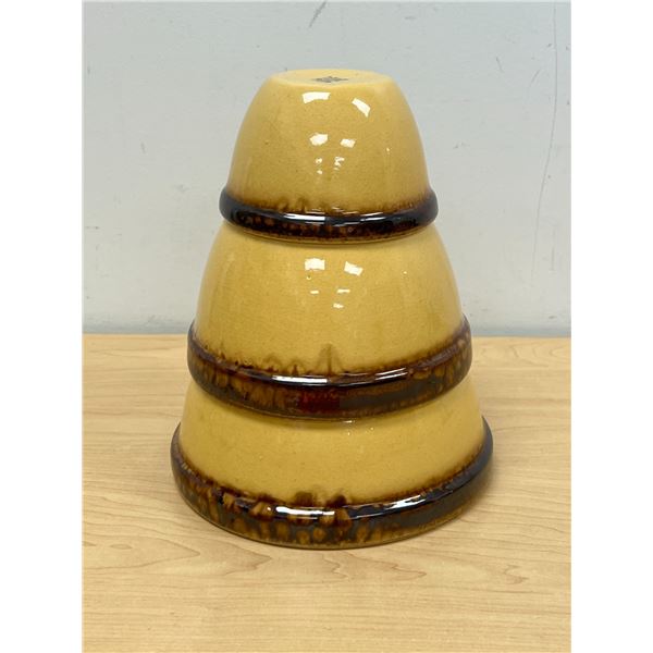 3 Medalta (Redcliff AB) Nesting Mixing Bowls - Largest 7.5"W & 4.25"T