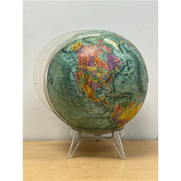 Vintage 12" Replogle Globe on Stand - see all photos