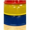 Image 2 : 3 Pyrex Clear Bottom Primary Colors Nesting Mixing Bowls - 1, 1.5 and 2.5L