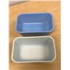 Image 5 : 4 Pyrex Refrigerator Dishes as pictured - 3 Butter size and One smaller with lid, see photos