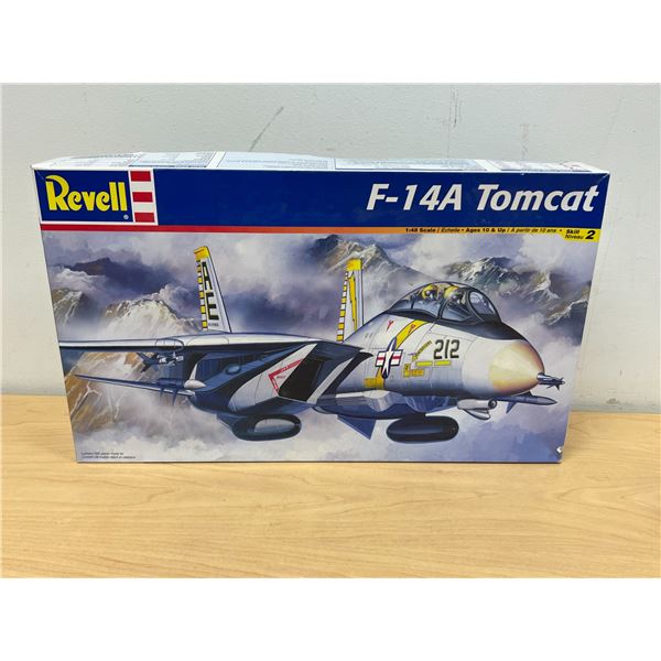 Revell F-14A Tomcat Fighter Jet Model Kit as pictured - looks complete, open box - see photos