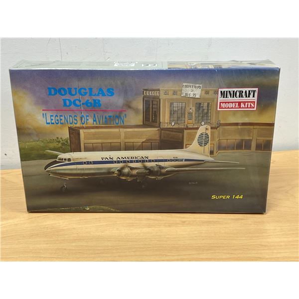 New Sealed Douglas DC-6B "Legends of Aviation" Airplane Model Kit - see photos