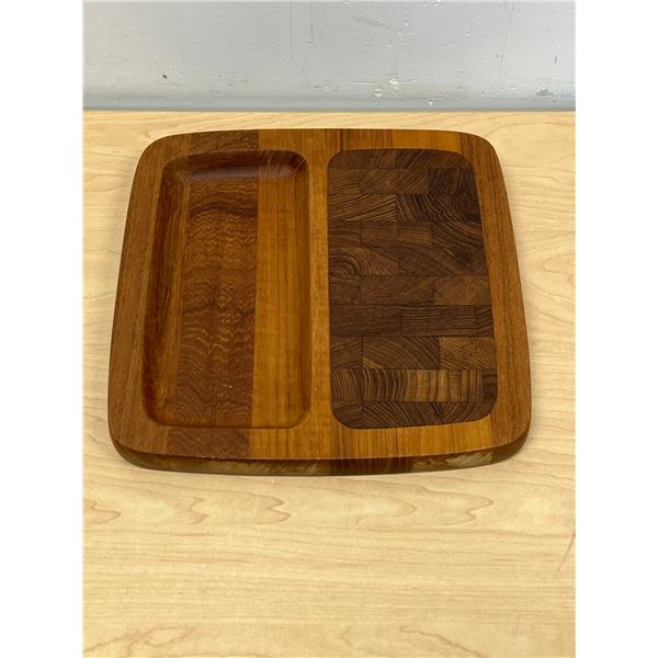 Danish Teak Dansk Designs 10" Cheese Board Serving Tray - nice, see all photos