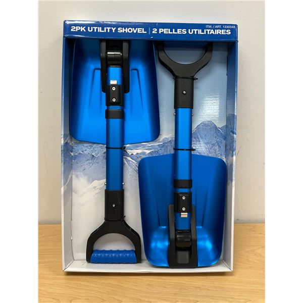 New 2 Pack Aluminum Folding Shovels - see photos for details