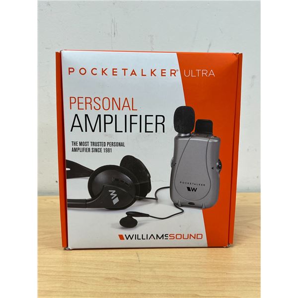 William Sound Personal Amplifier - open box, looks new - see all photos