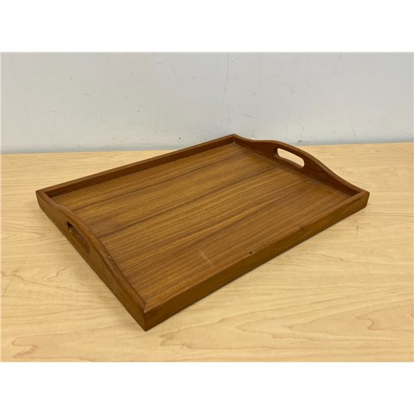 Genuine Teak Serving Tray with handles - approx: 13x17"