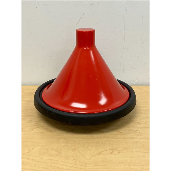 Cast Iron Base with Ceramic Lid Tagine Tajine - base 12.5" and about 10" tall all together