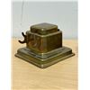Image 2 : 2 Vintage Brass Inkwells Ink Wells as pictured - one lid is loose/broken - see all photos