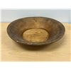 Image 1 : Antique Primitive Farmhouse Wooden Dough Bowl - Large Approx: 21.5x20 & 5"T