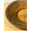Image 5 : Antique Primitive Farmhouse Wooden Dough Bowl - Large Approx: 21.5x20 & 5"T