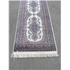 Image 2 : Wool Area Rug Hall Runner - see pics for label and details - approx: 120 x 32"