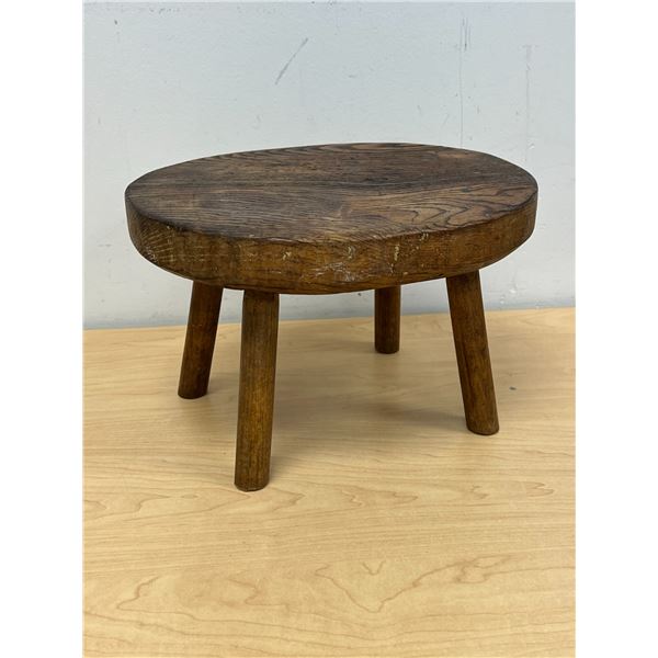 Antique Primitive Stool / Plant Stand - approx: 12 x 9.25" & 7.5"T