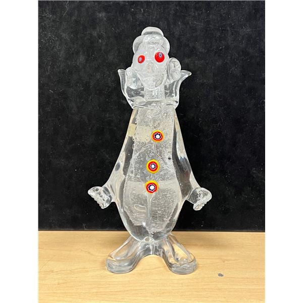 Labelled Murano Italy Art Glass Clown - see all photos 8.75"