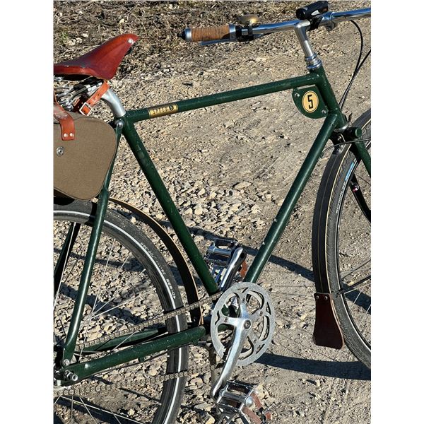 Pashley Speed 5 British Racing Green Bicycle Brooks Leather Saddle