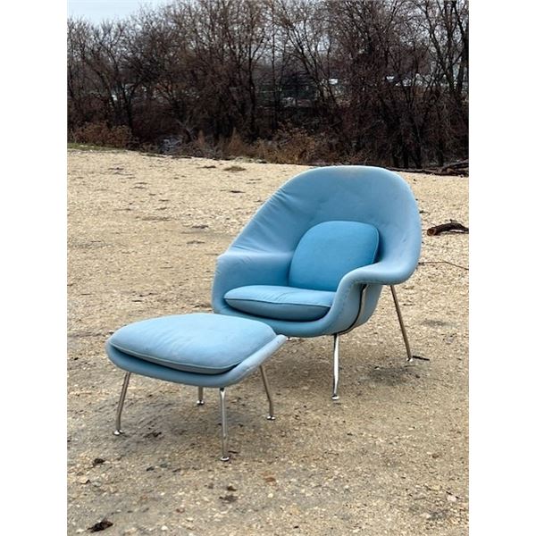 Rove Concepts Womb Chair & Ottoman as pictured