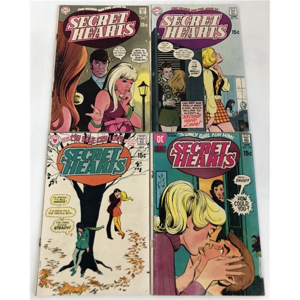 DC Comics Secret Hearts 15 Cent Comic Lot of 4