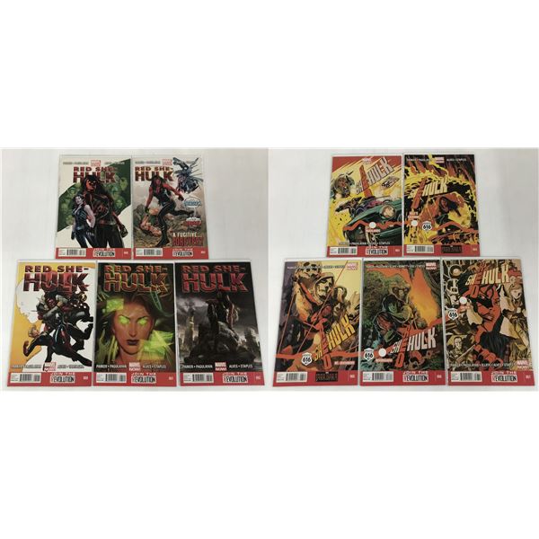 Marvel Comics Red She-Hulk Comic Lot of 10