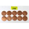Image 1 : 10 x .999 Fine Copper Grizzly Bear Art Rounds