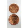 Image 2 : 10 x .999 Fine Copper Grizzly Bear Art Rounds