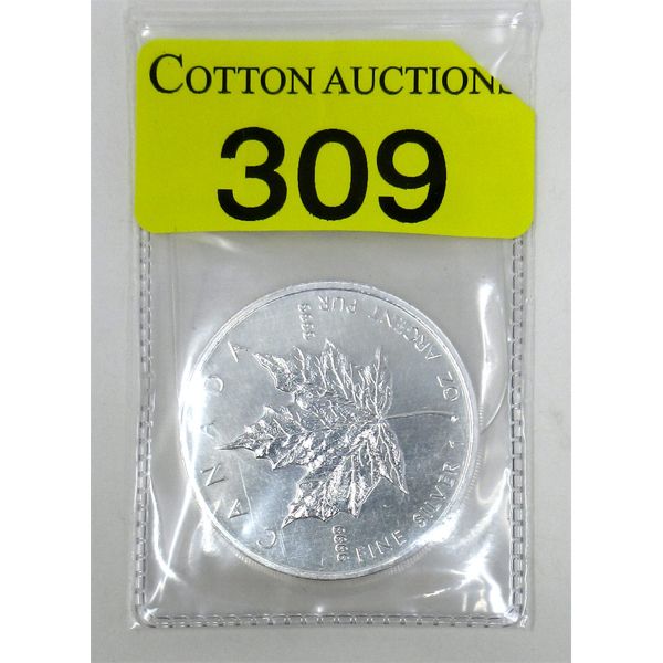 1 Oz .9999 Silver 2012 Maple Leaf Coin 