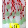 Image 1 : 10 New Jade Buddha Pendants on Red Cord