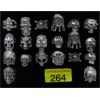 Image 1 : 20 Assorted Biker Style Metal Rings