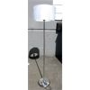 Image 1 : New Floor Lamp with White Drum Shade - 57" Tall