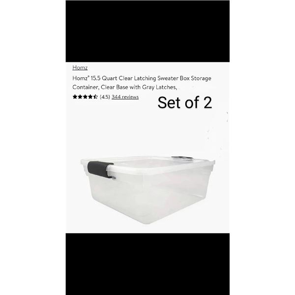 Homz Storage Containers