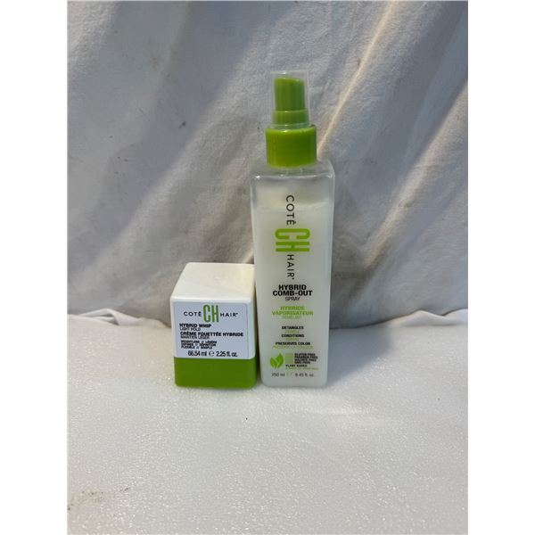 Cote CH hair hybrid whip and hybrid comb out spray