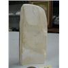 Image 4 : 4-3/4" mammoth ivory relief carved with 2 whales and a man's face by Iglaak from Koyuk, AK (114)