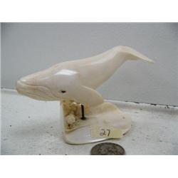4-1/2" walrus ivory whale by Iglaak (114)