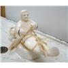 Image 2 : 7-1/2" white walrus ivory kayaker by Iglaak (114)