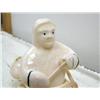 Image 3 : 7-1/2" white walrus ivory kayaker by Iglaak (114)