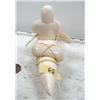 Image 5 : 7-1/2" white walrus ivory kayaker by Iglaak (114)